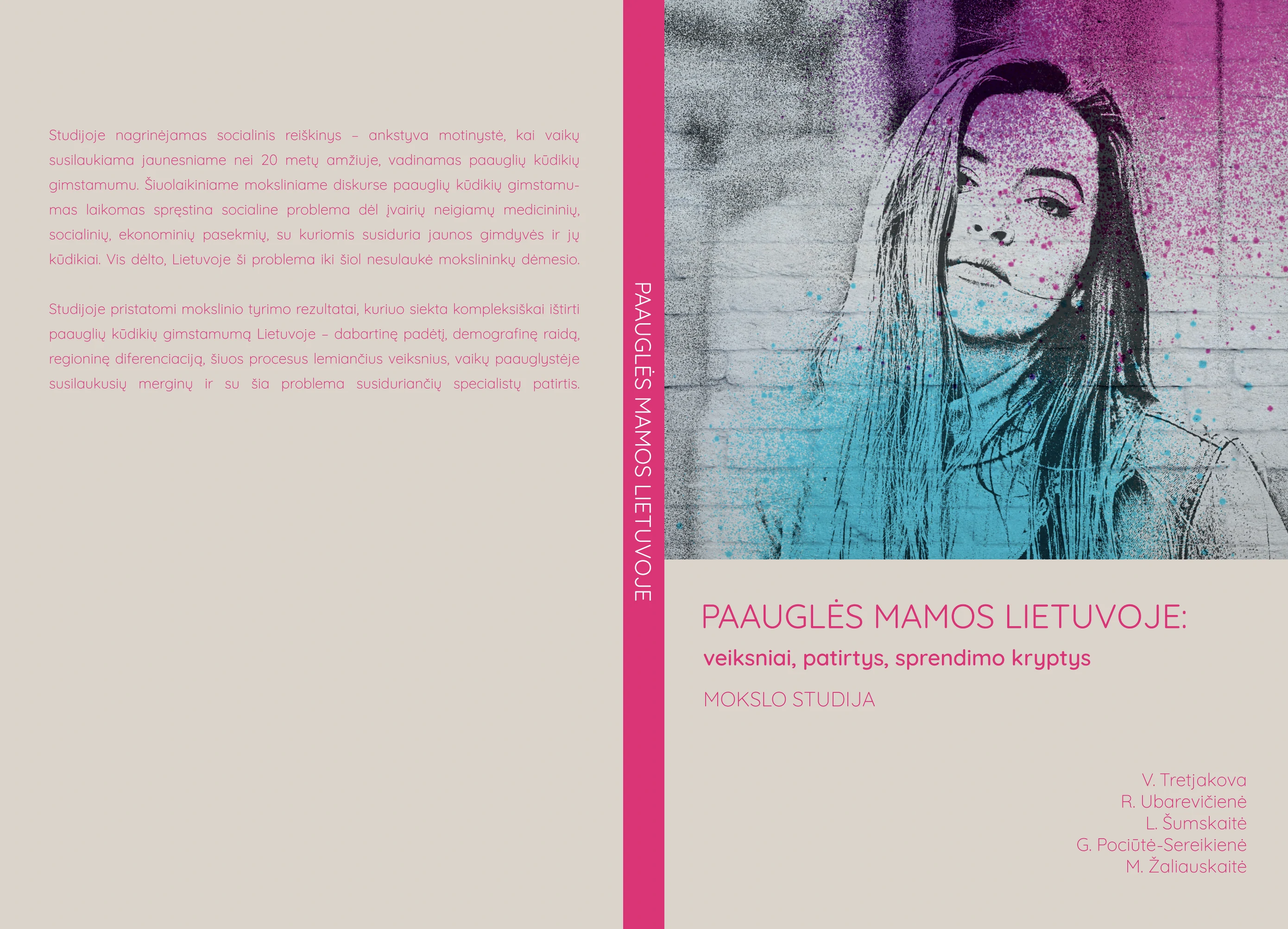 Cover photo of a book Adolescent mothers in Lithuania: factors, experiences, directions for change.